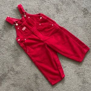 Vintage OshKosh Vestbak Overalls / corduroy 3T